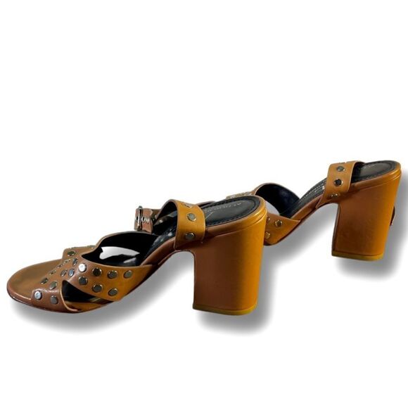 Attilio Gusti Leombruni (AGL) - Italian made brown leather pumps - Picture 3 of 7